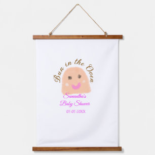 Tapisserie Suspendue Pain dans le four beige boulette baby shower rose