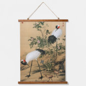 Tapisserie Suspendue Pair of Cranes in the Shade of Flowers,Chinese Art (Recto)