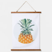 Tapisserie Suspendue Pale Green Pastel Ananas Sentiment bio (Recto)