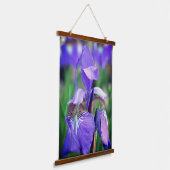 Tapisserie Suspendue Pale Purple Blue Flag Iris Flower  (Angulaire)
