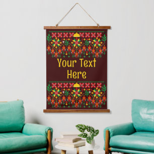 Tapisserie Suspendue Palestine Tatreez Broderie traditionnelle