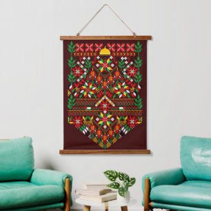 Tapisserie Suspendue Palestine Tatreez Broderie traditionnelle