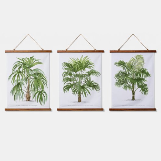 Tapisserie Suspendue Palm Print -Pieter Joseph de Pannemaeker 1832-1904 (Tripler)