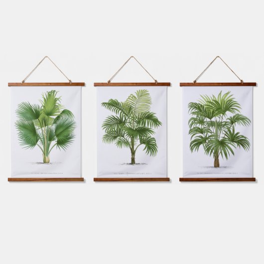 Tapisserie Suspendue Palm Print -Pieter Joseph de Pannemaeker 1832-1904 (Tripler)