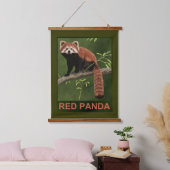 Tapisserie Suspendue Panda rouge (Chambre à coucher)