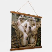 Tapisserie Suspendue panier rempli de chiots (Angulaire)