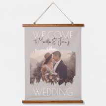 Panneau de bienvenue de mariage Taupe Moderne Ajou