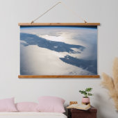 Tapisserie Suspendue Panorama depuis l'espace Highlights Cook Strait (Chambre à coucher)