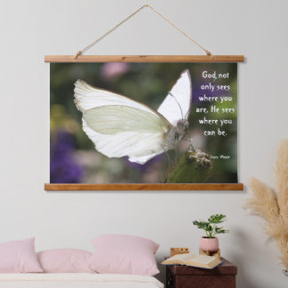 Tapisserie Suspendue Papier peint papillon inspirant suspendu