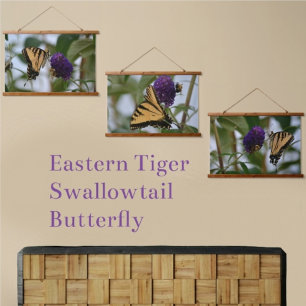 Tapisserie Suspendue Papillon et photographie florale de bourdon