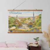 Tapisserie Suspendue Parc Güell à Barcelone (Chambre à coucher)