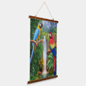 Tapisserie Suspendue Parrots tropicaux de Macaw (Angulaire)