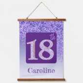 Tapisserie Suspendue Parties scintillant décorative violette 2 Photos 1 (Recto 2)