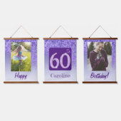 Tapisserie Suspendue Parties scintillant décorative violette 2 Photos 6 (Tripler)