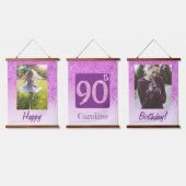 Tapisserie Suspendue Parties scintillant rose décorative 2 Photos pour (Tripler)