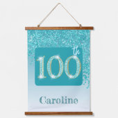 Tapisserie Suspendue Parties scintillant Turquoise décorative 2 Photos (Recto 2)