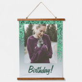 Tapisserie Suspendue Parties scintillant verte décorative 2 Photos 90e (Recto 3)