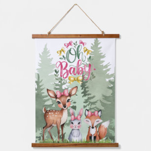 Tapisserie Suspendue Pastel Meadow Companions : Oh Baby Girl Baby showe
