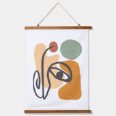 Tapisserie Suspendue Pastel moderne minimaliste géométrique abstrait (Recto)