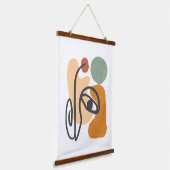 Tapisserie Suspendue Pastel moderne minimaliste géométrique abstrait (Angulaire)