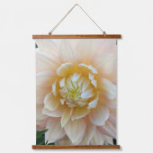 Tapisserie Suspendue Pastel rose dahlia fleuri (Recto)