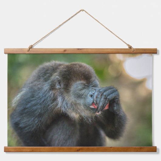 Tapisserie Suspendue Pastèque Monkey Munching (Recto)