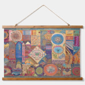 Tapisserie Suspendue Patchwork Mandala Wall Hanging (Devant)