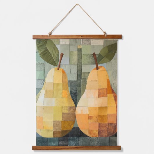 Tapisserie Suspendue Patchwork Pears Tapestry Soll Art (Recto)