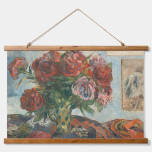 Tapisserie Suspendue Paul Gauguin La Vie Encore Avec Des Peonies Fleurs