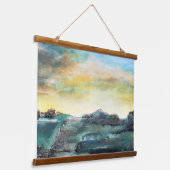 Tapisserie Suspendue Paysage Abstrait (Angulaire)