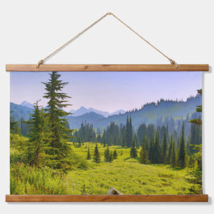 Tapisserie Suspendue Paysage des montagnes et des forêts État de Washin