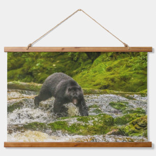 Tapisserie Suspendue Pêche à l'ours noir   Qua Creek Colombie-Britanniq