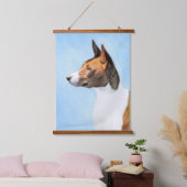 Tapisserie Suspendue Peinture Basenji - Belle Art Original (Chambre à coucher)