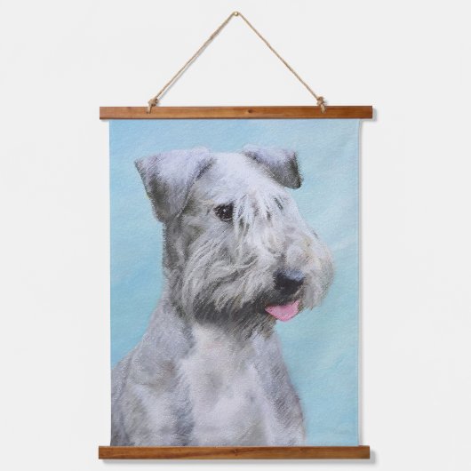 Tapisserie Suspendue Peinture Cesky Terrier - Cute Original Chien Art (Recto)