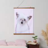 Tapisserie Suspendue Peinture chinoise en poudre - Art Chien (Chambre à coucher)