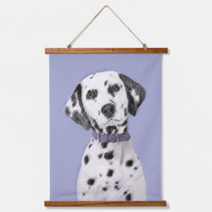 Tapisserie Suspendue Peinture Dalmatien - Art Original et Mignon de Chi