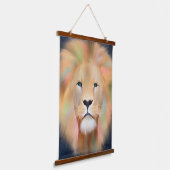 Tapisserie Suspendue Peinture d'art animal sauvage de Lion coloré (Angulaire)