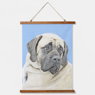 Tapisserie Suspendue Peinture de Mastiff Anglais (Fauve) - Art de Chien