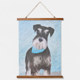 Tapisserie Suspendue Peinture de Schnauzer (miniature) - Chien Original