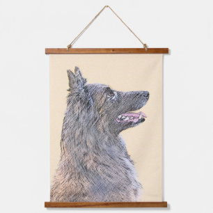 Tapisserie Suspendue Peinture de Tervuren Belge - Art de Chien Original