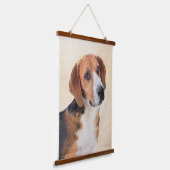 Tapisserie Suspendue Peinture Harrier - Joli art original chien (Angulaire)