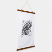 Tapisserie Suspendue peinture murale noir blanc pour intérieur (Angulaire)