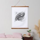 Tapisserie Suspendue peinture murale noir blanc pour intérieur (Chambre à coucher)