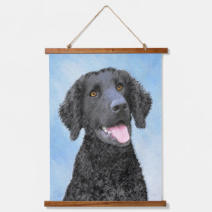 Tapisserie Suspendue Peinture Retriever recouverte de boue - Art Chien