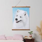 Tapisserie Suspendue Peinture Samoyed - Cute Original Chien Art (Chambre à coucher)