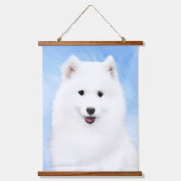 Peinture Samoyed Puppy - Jolie Art Original Chien