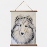 Peinture Shetland Sheepdog - Jolie art original ch