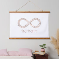 Pendentif mural symbole de l'infini en feuilles