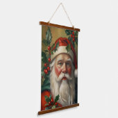 Tapisserie Suspendue Père Noël avec gui (Angulaire)