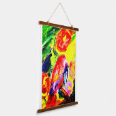 Tapisserie Suspendue Perroquet joie estivale (Angulaire)